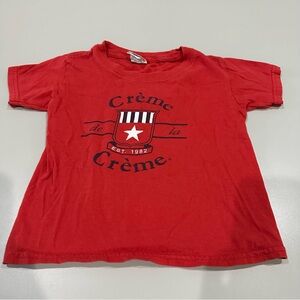 Size 4T Red Creme de la Creme Short Sleeve Gildan T Shirt